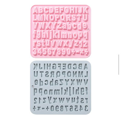 Molde de letras y números 