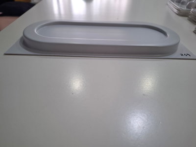 bandeja oval chica con borde ancho