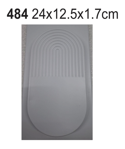 Bandeja oval con arcoíris