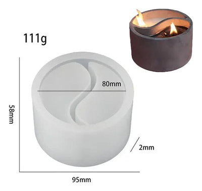 Porta vela Yin-Yang
