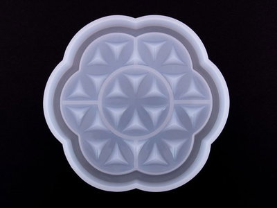 Posa vaso Flor texturado 