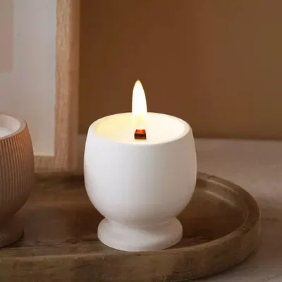 Porta vela forma de vaso