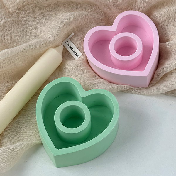 Porta vela corazón