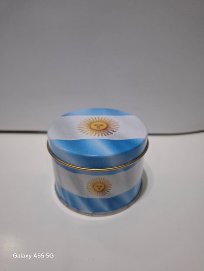 Lata motivo bandera Argentina