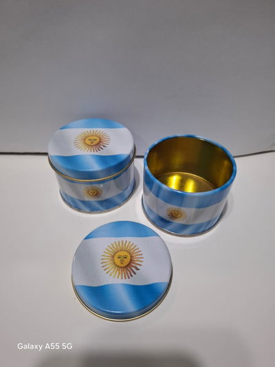 Lata motivo bandera Argentina