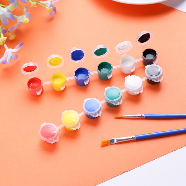 Acuarelas recargables de 6 colores por 10 tiras