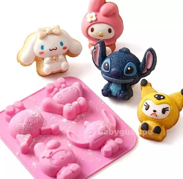 Figuras de kuromi Melody Cinnamoroll y Stitch