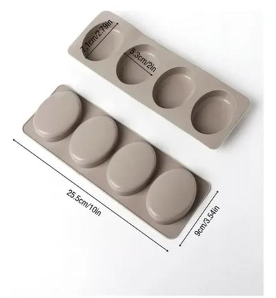 Molde para jabón oval 