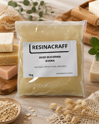 Base de glicerina enriquecido de avena