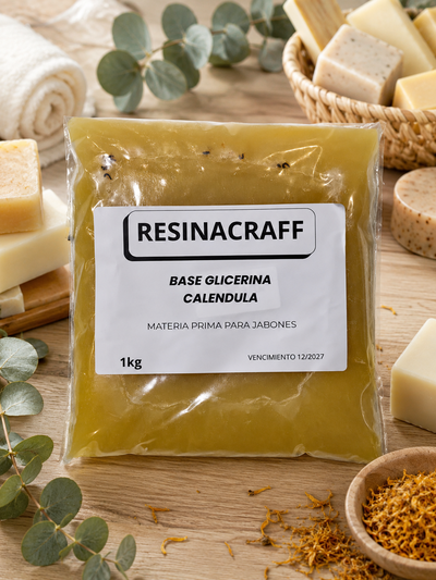 Base de glicerina enriquecido de calendula
