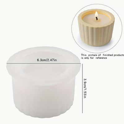 Porta vela rayado