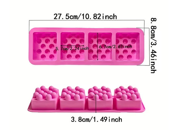 Jabón rectangular masajeador 
