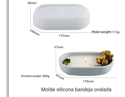 Bandeja oval Profunda mediana 