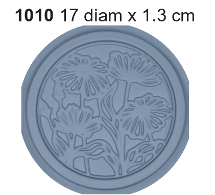 Bandeja circular Flores