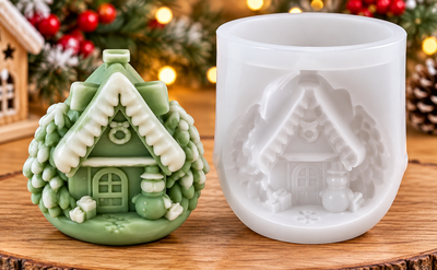 Esfera navidad de casita 