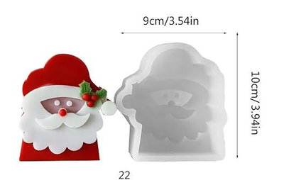 Molde de Papá Noel 3D