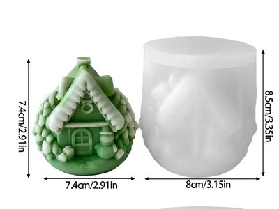Esfera navidad de casita 
