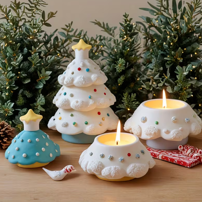 Porta Vela Árbol de Navidad