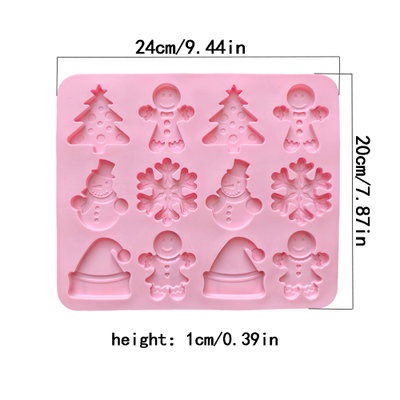 Figuras navidad 2d x12 