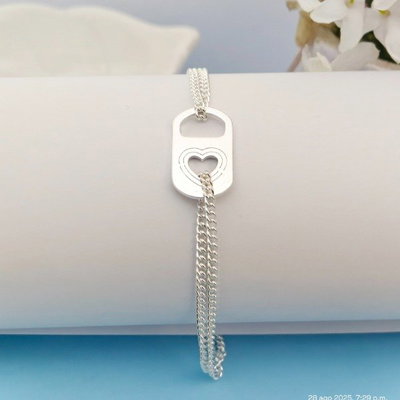 PULSERA DOBLE DIJE CHAPITA