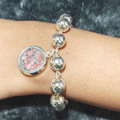 PULSERA ESFERAS ROSA
