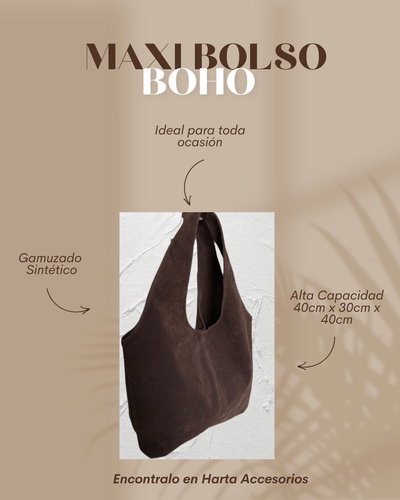 AGOTADO Bolso Rebel Maxi Chocolate