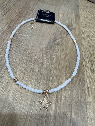 AGOTADO Collar Star Summer Blanco