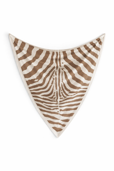 Pañuelo 90x90 Cebra Beige 