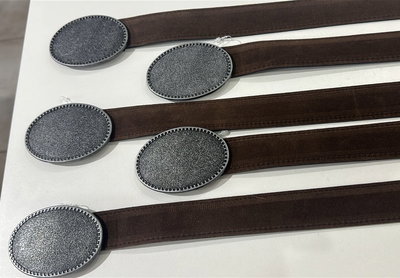 Cinto Hebilla Lisa Gamuzado Choco (peltre)