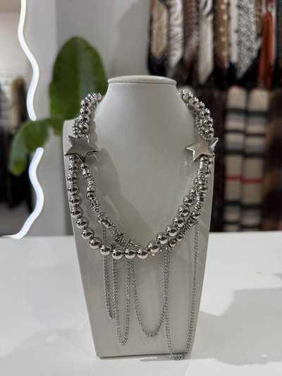 Collar Tres Cadenas Stars
