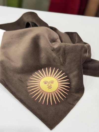 Mantón Sol de Mayo (estampa amarilla)