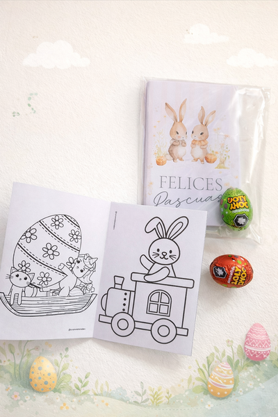 MINI LIBRITO para colorear - versión PASCUAS