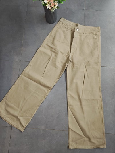 Wide Leg Beige 
