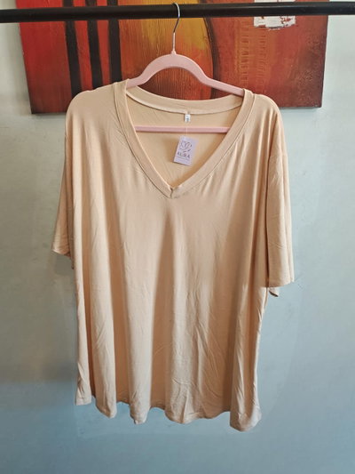 remera escote en V 