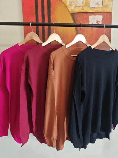 Sweater cuello redondo 