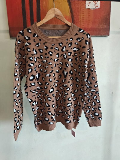 Sweater doble bremer animal print 