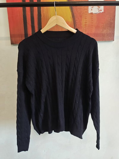 Sweater trenzado talle especial 