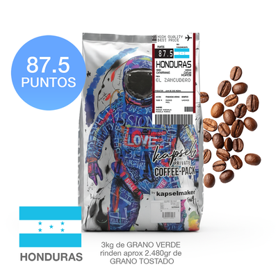Granos de café - Honduras  87.5 Puntos