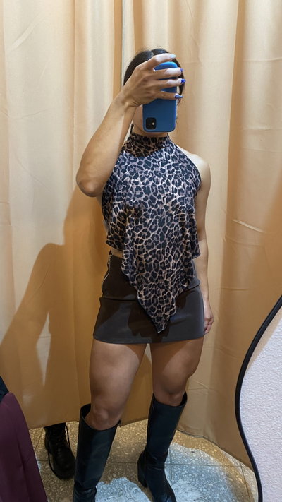 Top rombo print 