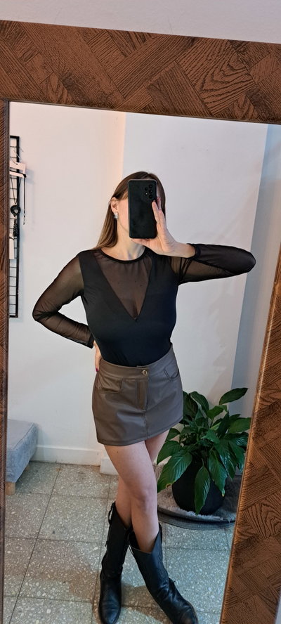 Body cleo manga larga