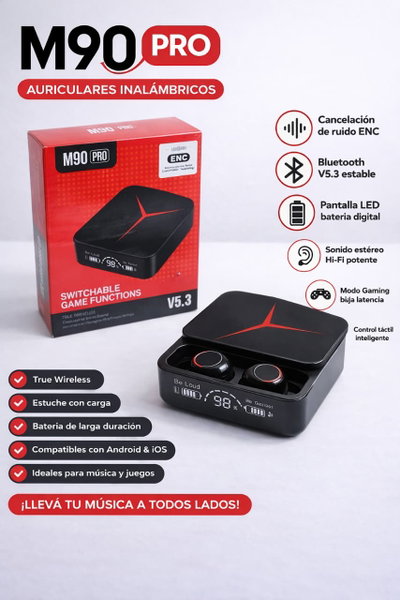 auriculares m90 pro 