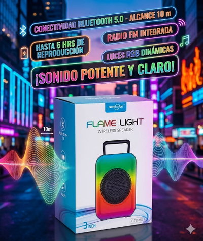 Parlante flame ligth 3" gts 1867 
