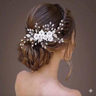 Arreglo De Pelo Nupcial Floral