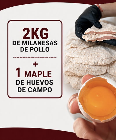 PROMO - 2KG MILANESAS DE POLLO + 1 MAPLE