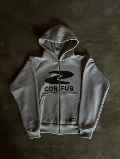 Campera Corfus · Grey Tide Zip Hoodie