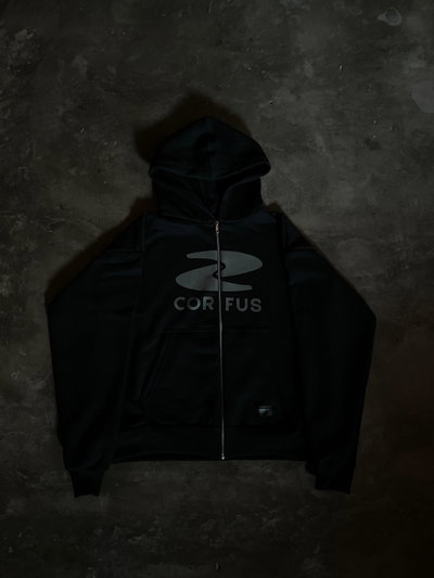 Campera Corfus · Black Tide Zip Hoodie