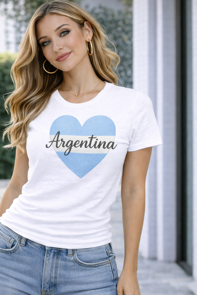 Remera  Corazón Argentina