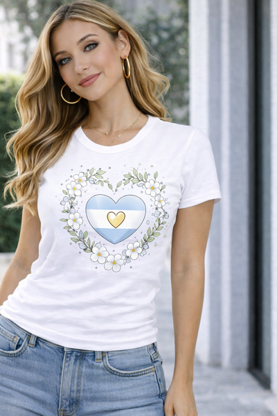 Remera Corazón Argentina