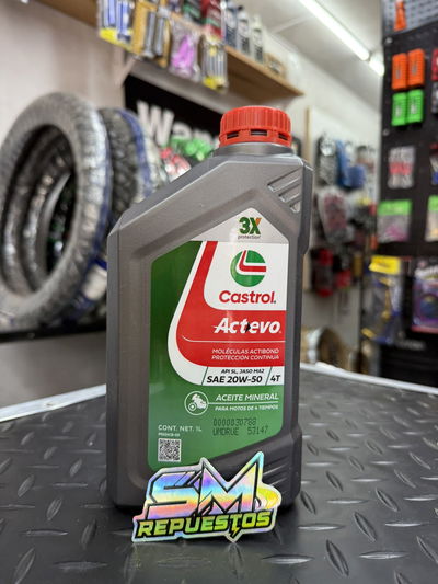 Aceite Castrol Actevo 20w50 - Mineral