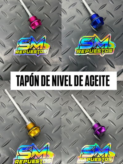 Tapón de Nivel de Aceite Anodizado 